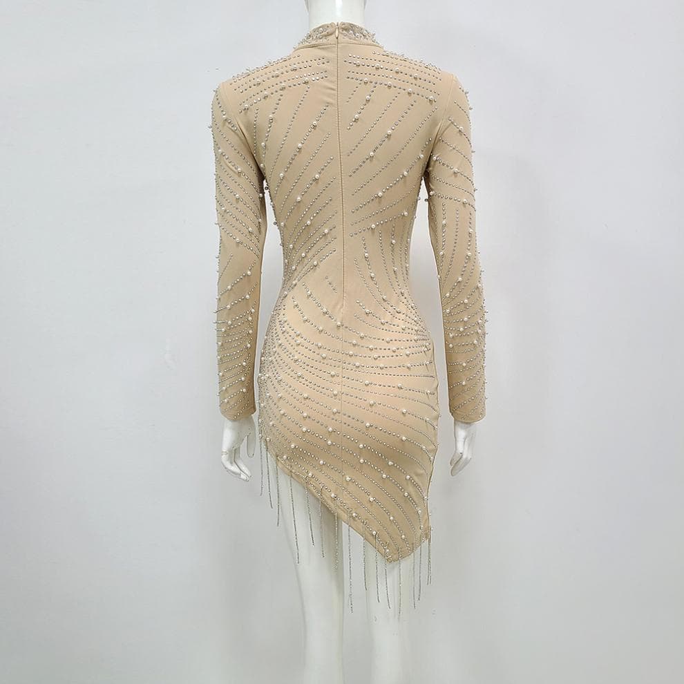 Vestido Curto Heavy Com Pérolas Virada 2027 11