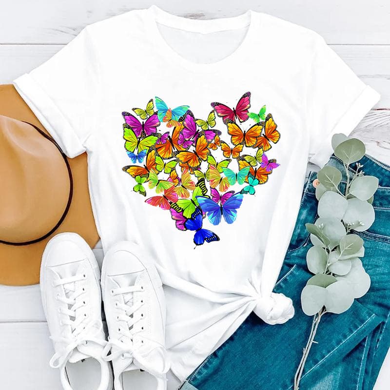Blusa feminina casual com estampa moderna e estilosa