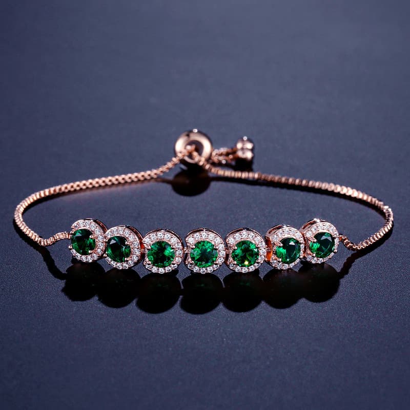 Pulseira Feminina Ajustável Com Zircônia 3