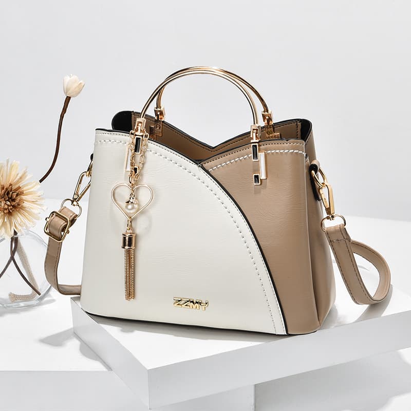 Color Block Bolsa Love Tassel Decor Crossbody Bolsas For Feminino