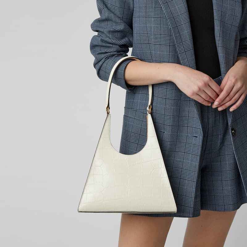 Bolsa de ombro feminina estampada