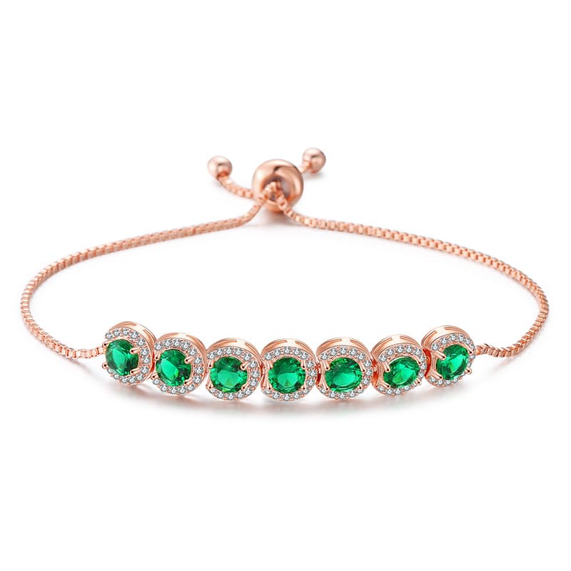 Pulseira Feminina Ajustável Com Zircônia 6