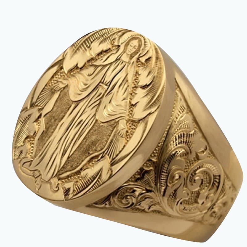 Anel banhado a ouro 6