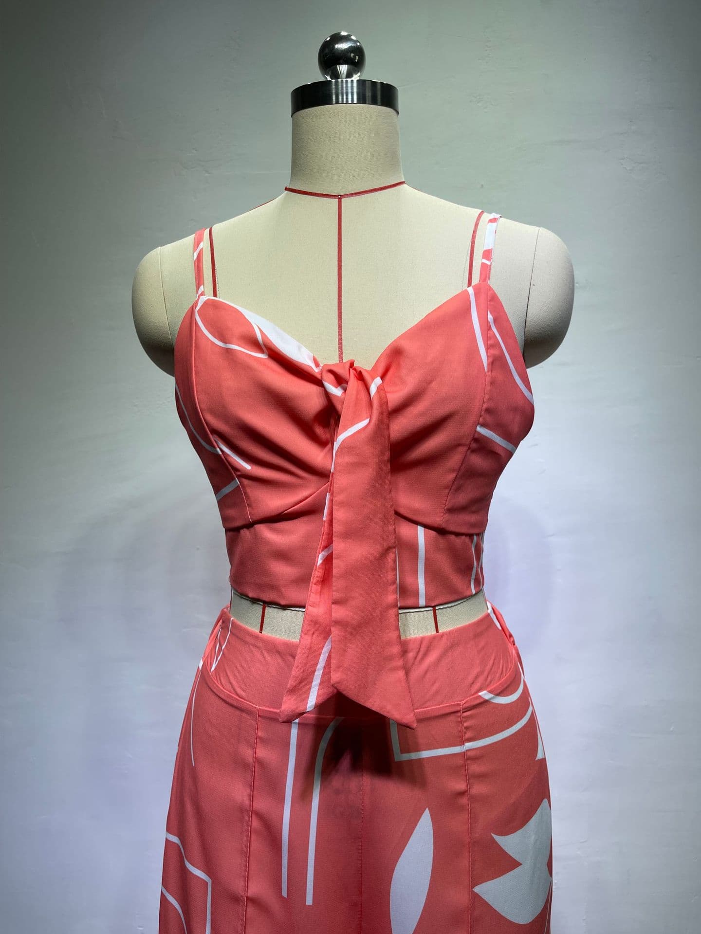 Conjunto de calça casual estampada 8