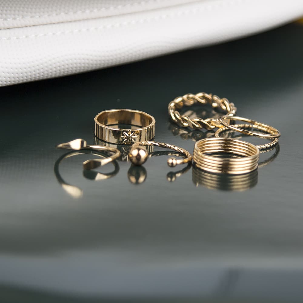 Conjunto de anéis Cold Retro Ins Ring 2