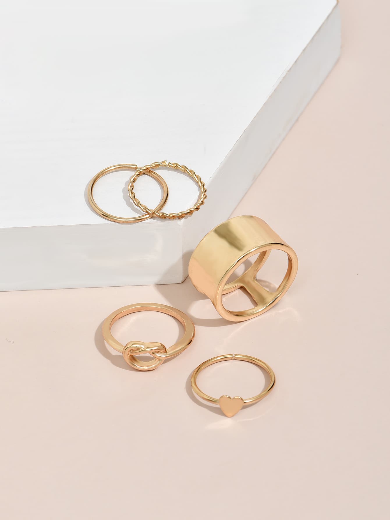 Conjunto de anéis de metal 3