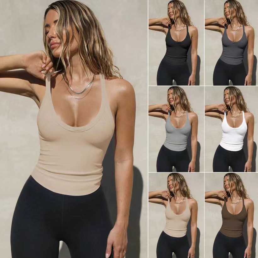 Primavera Knitted Vest Sexy Slim Top Feminino Clothing