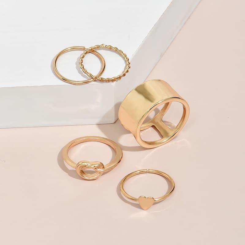 Conjunto de anéis de metal 2