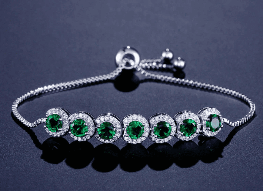Pulseira Feminina Ajustável Com Zircônia 8