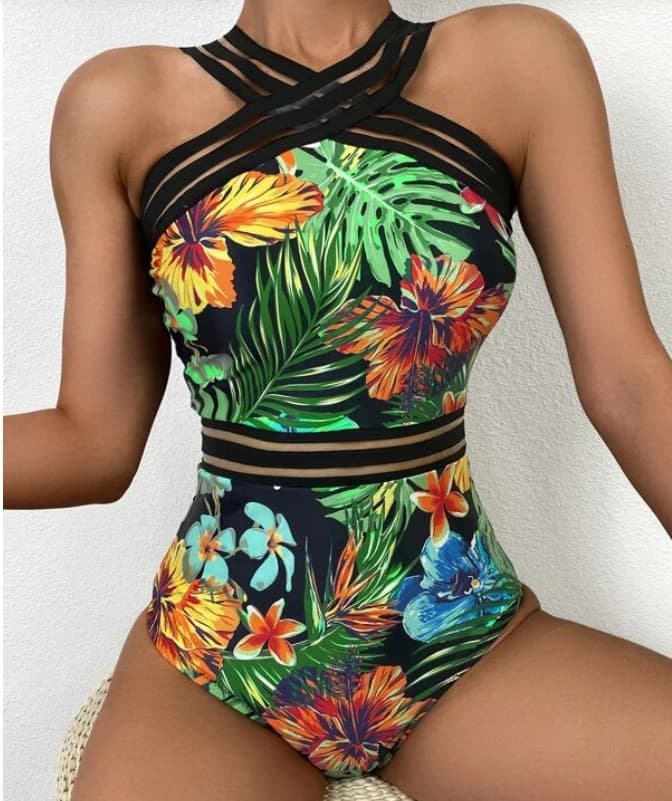Maiô estampado de uma peça