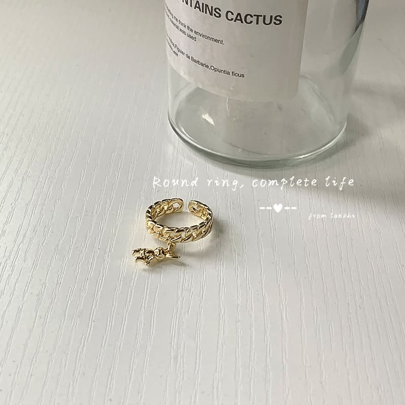 Pulseira de anel de vento frio para mulheres 2