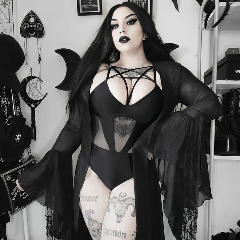 Body feminino de malha vazada 2