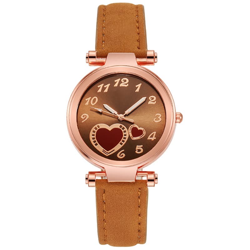 Relógio feminino estilo INS com estampa de amor 13