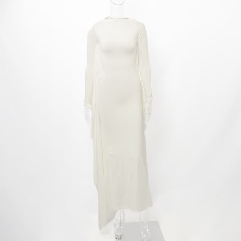 Vestido confortável estilo morcego para festa, ideal para mulheres. 4