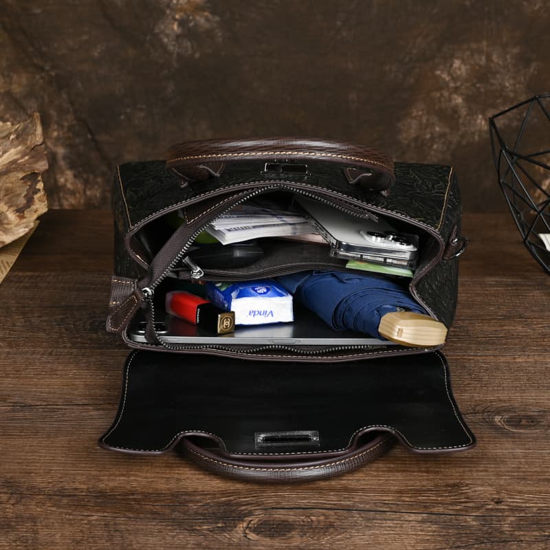Bolsa vintage feminina em couro legítimo. 4