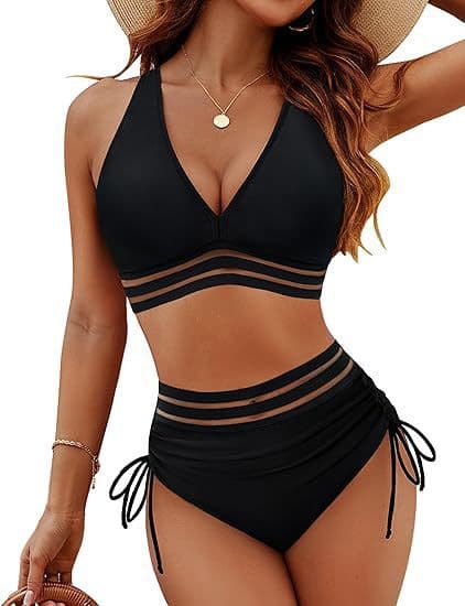 BiquíNi Feminino De Cintura Alta Com Fenda