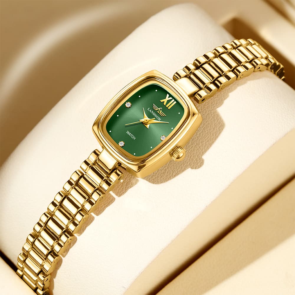 Relógio feminino Niche Vintage Petite Dourado 5