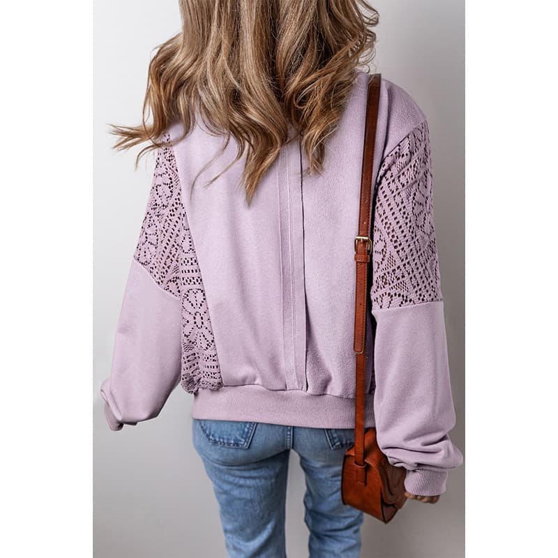 Blusa feminina estilo pulôver com ombros soltos 6
