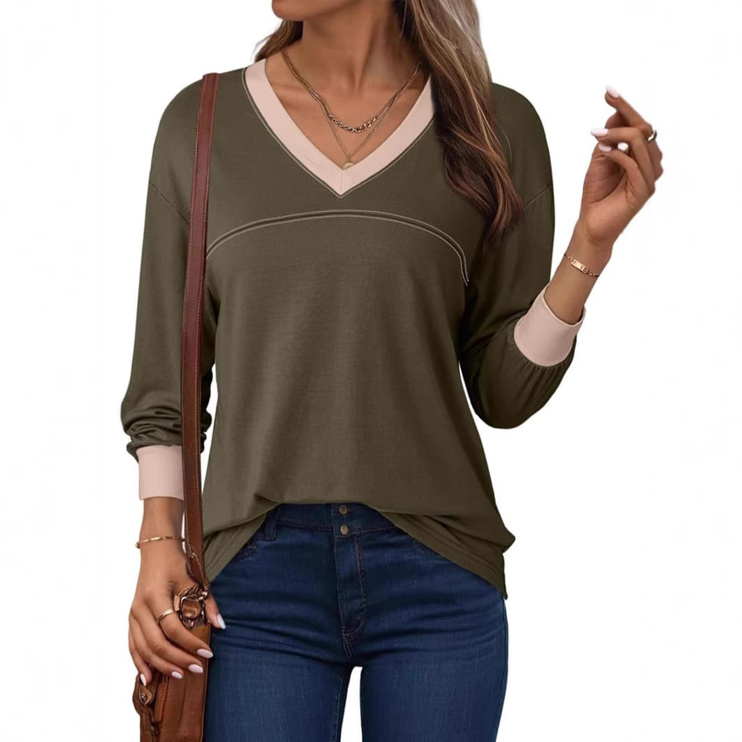 Blusa feminina fina, casual e versátil. 5