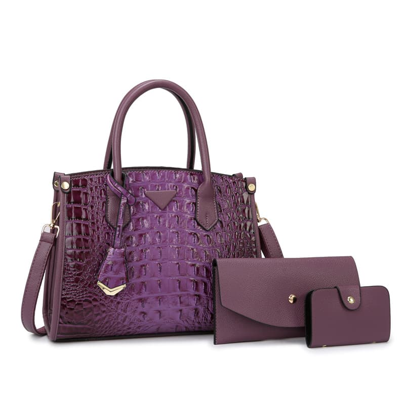 Conjunto de bolsa transversal vintage para mulheres 8