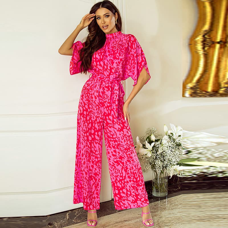 Macacão feminino com estampa de leopardo, modelo novo e mode 5