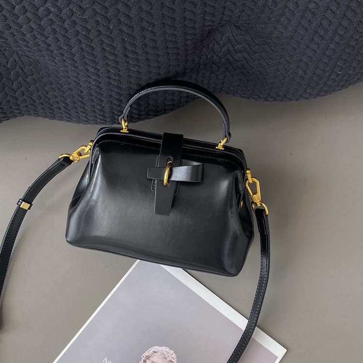 Bolsa feminina de couro bovino de luxo acessível