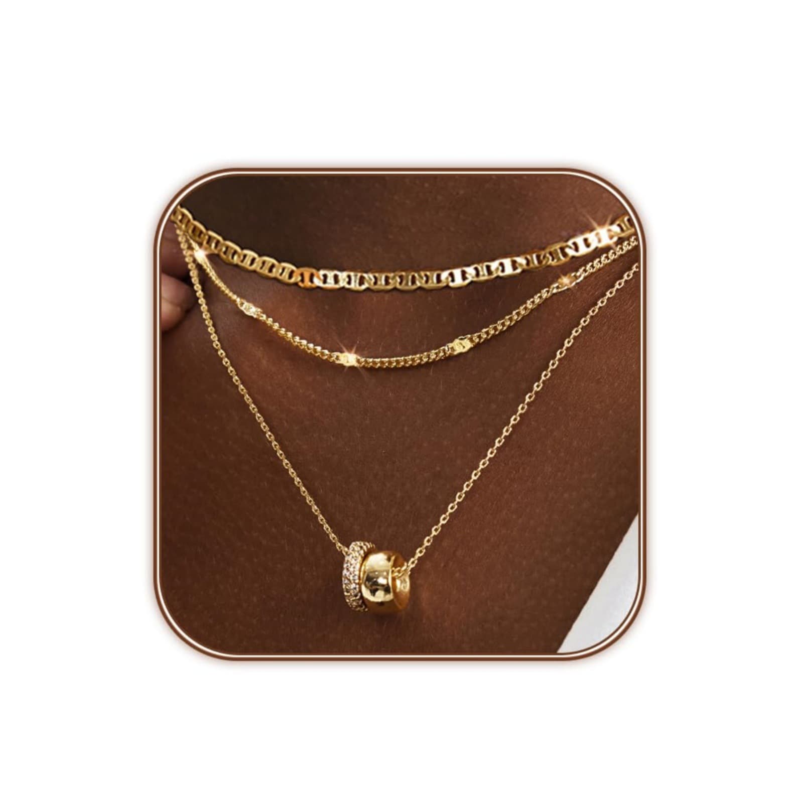 Colar com zircônias, perfeito para mulheres. 6