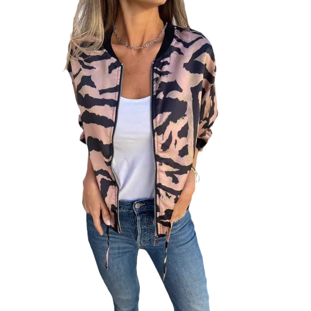Jaqueta Zipper Casaco Top Feminino 6