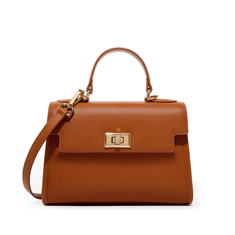 Bolsa feminina de couro bovino versátil e popular 9