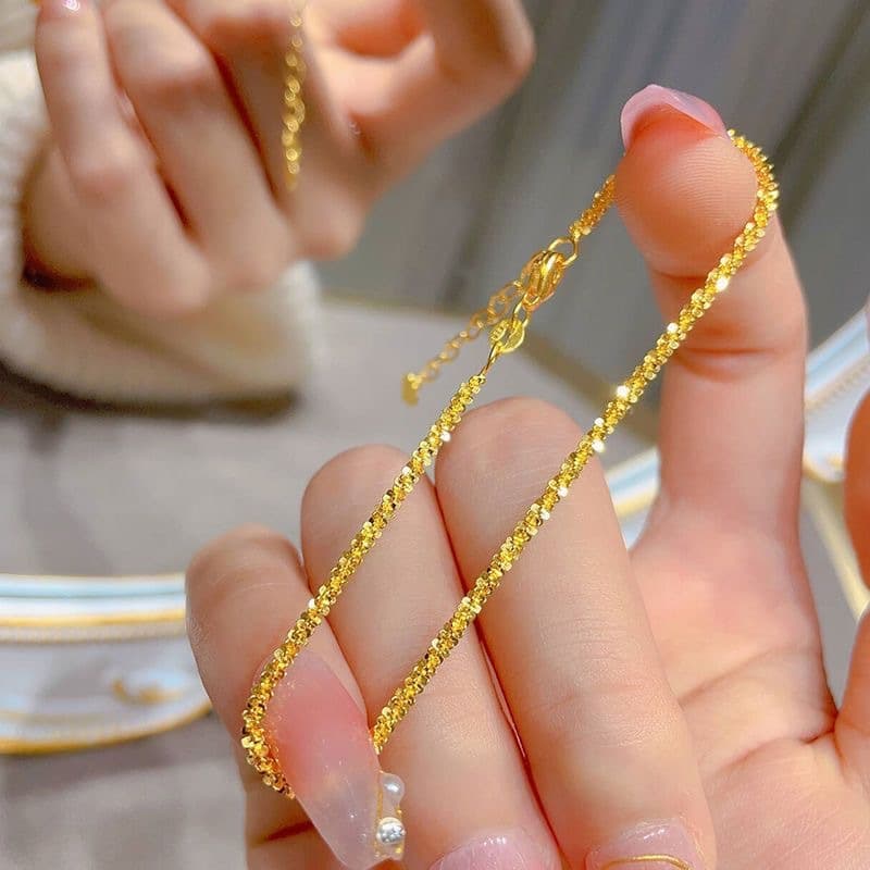 Pulseira brilhante com estrelas para mulheres