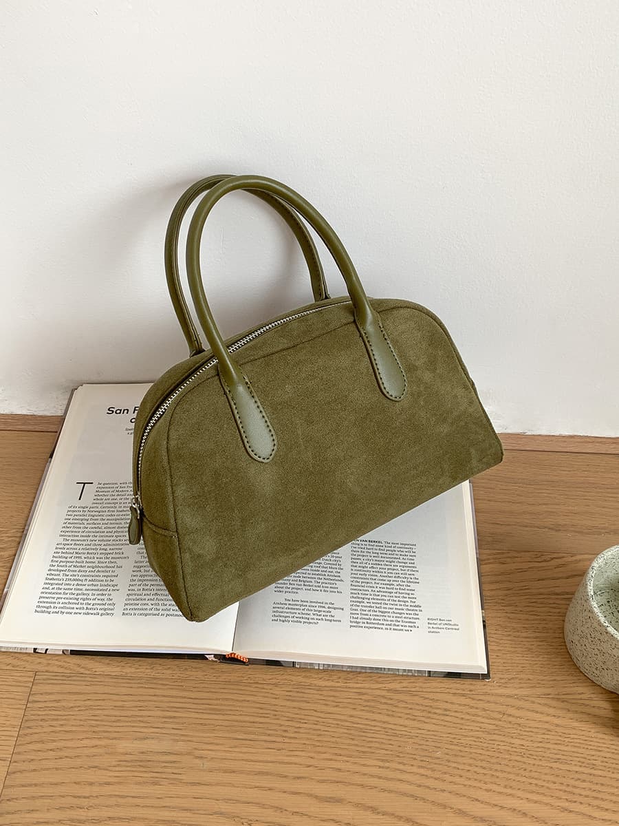 Bolsa de camurça de grande capacidade para mulheres