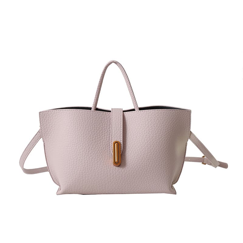 Bolsa de ombro INS com estampa de lichia, bolsa saco com zíper, bolsa tote de alta capacidade para mulheres. 5