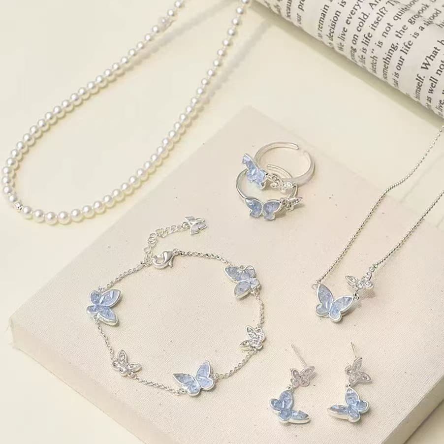 Joias de borboleta com personalidade elegante para mulheres