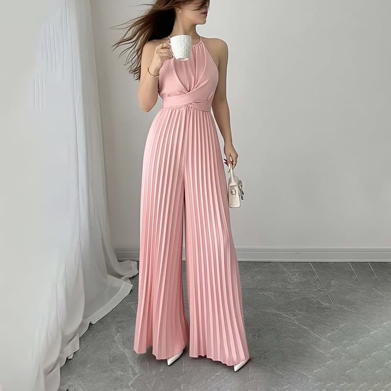 Macacão elegante de cor sólida para mulheres 5