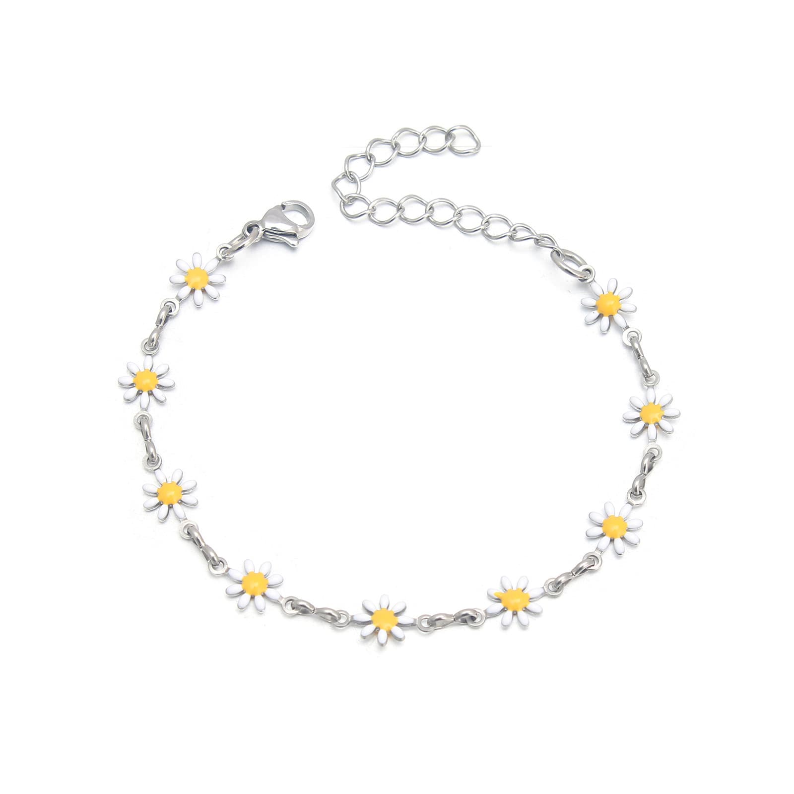 Bracelete pequena com flor nova para mulheres 2