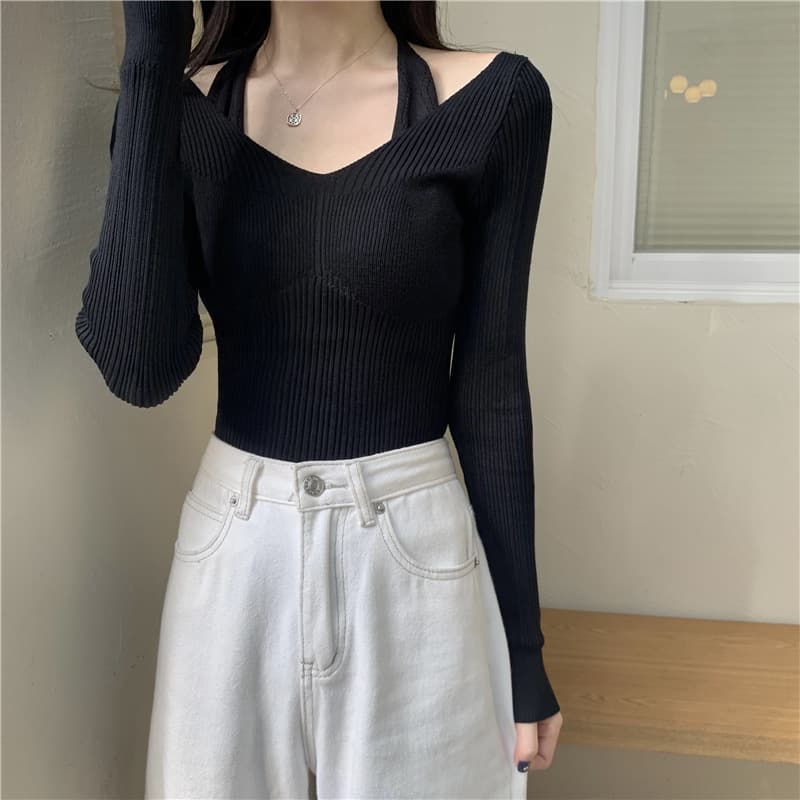 Blusa de malha personalizada da moda para mulheres 2