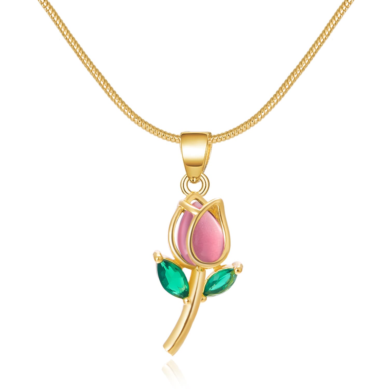 Colar elegante de tulipas para mulheres 9