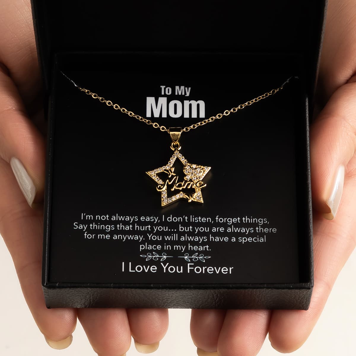 Dia das mães colar caixa de presente amor colar para feminino bijuterias finas acessórios femininos moda bijuterias 7
