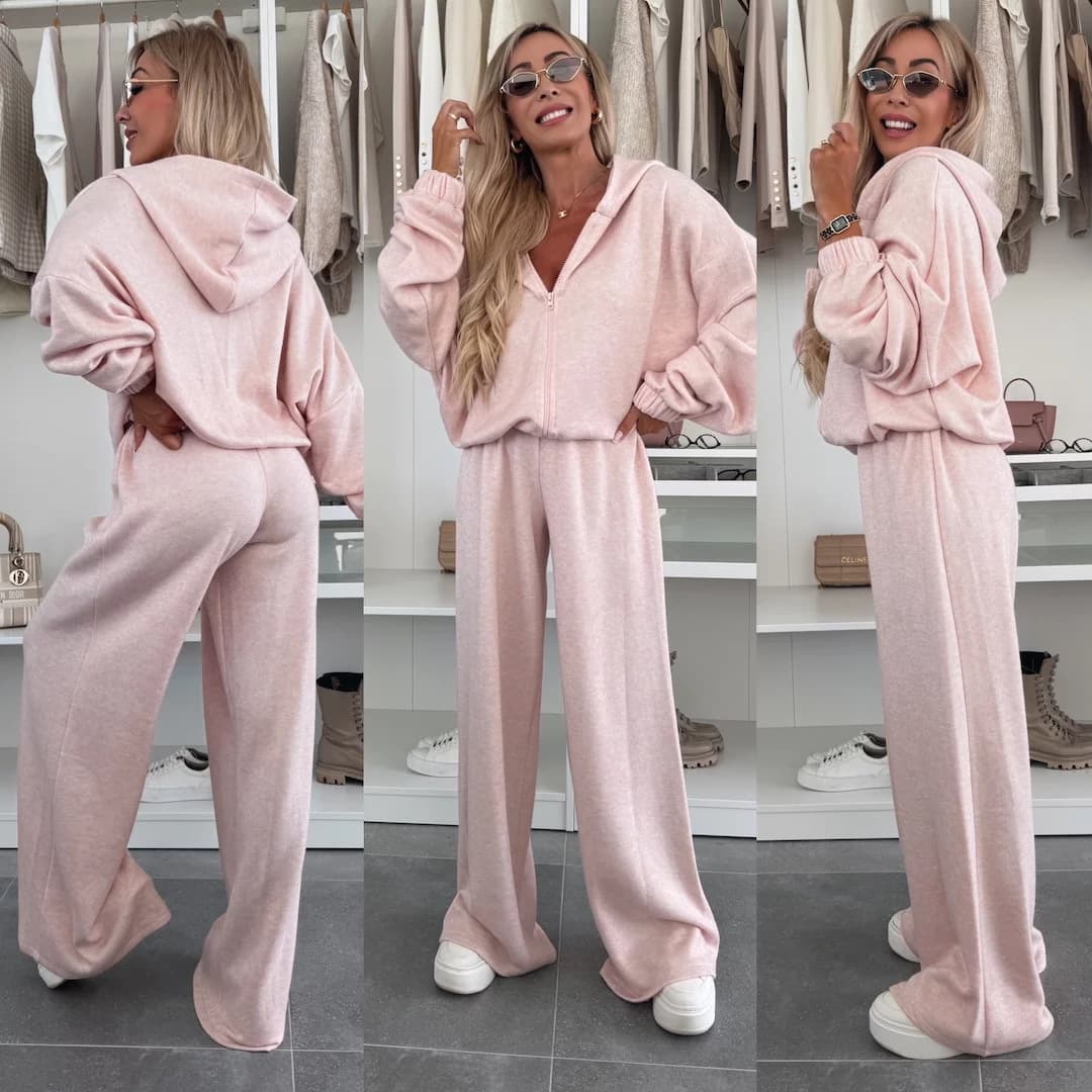 Conjunto de duas peças com calça elástica 7