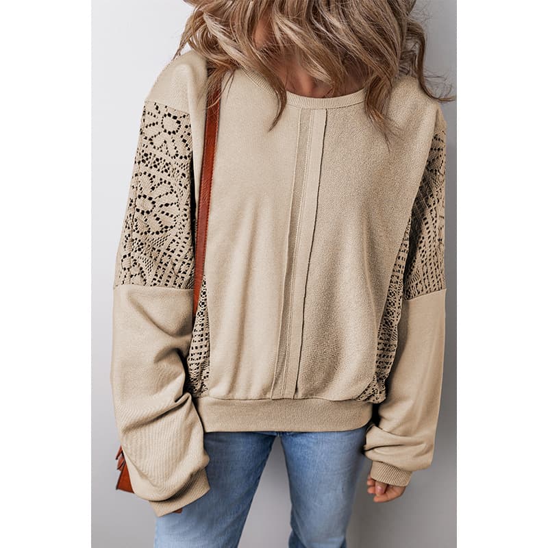 Blusa feminina estilo pulôver com ombros soltos