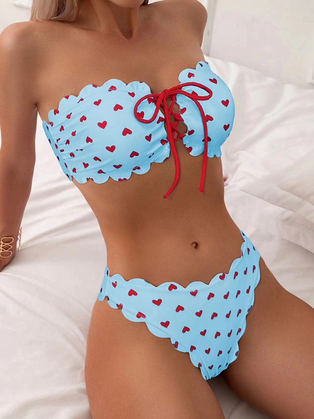BiquíNi Tomara Que Caia Estampado Com CordãO Para Amarrar