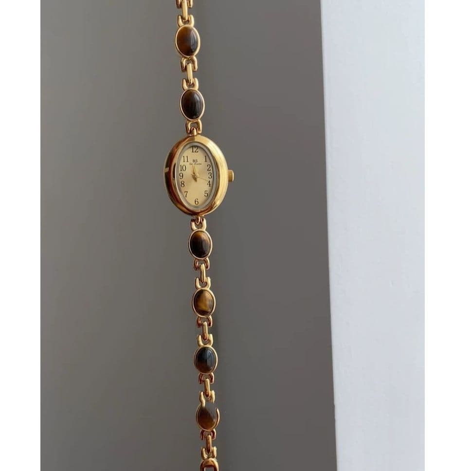 Relógio feminino criativo com estilo vintage. 4