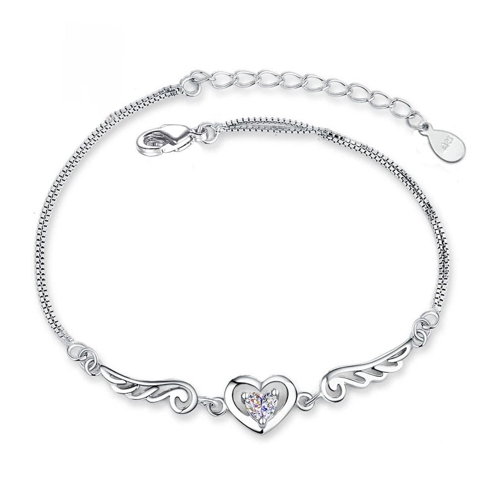 Pulseira de coração feminina da moda 7