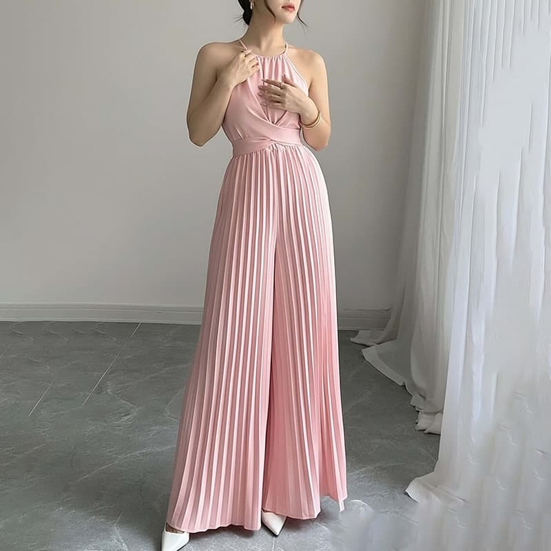 Macacão elegante de cor sólida para mulheres