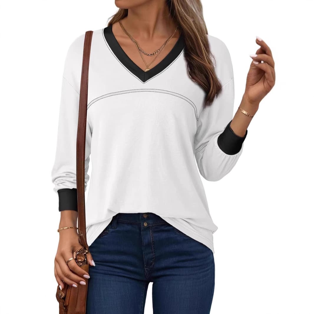 Blusa feminina fina, casual e versátil. 9