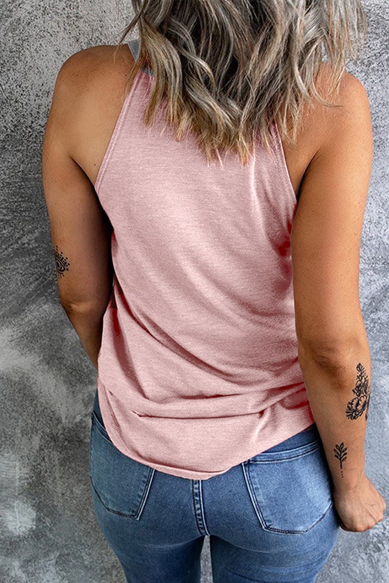 Blusa feminina casual, folgada e sem mangas 12
