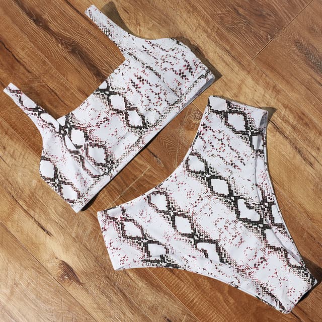 BiquíNi Cintura Alta Com Estampa De Leopardo, Modelo Push-Up 5