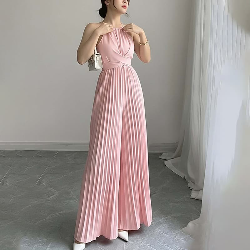 Macacão elegante de cor sólida para mulheres 3