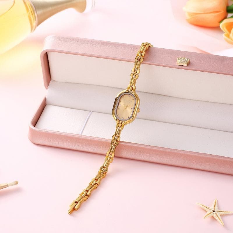 Relógio de pulso feminino à prova d'água com pulseira. 6
