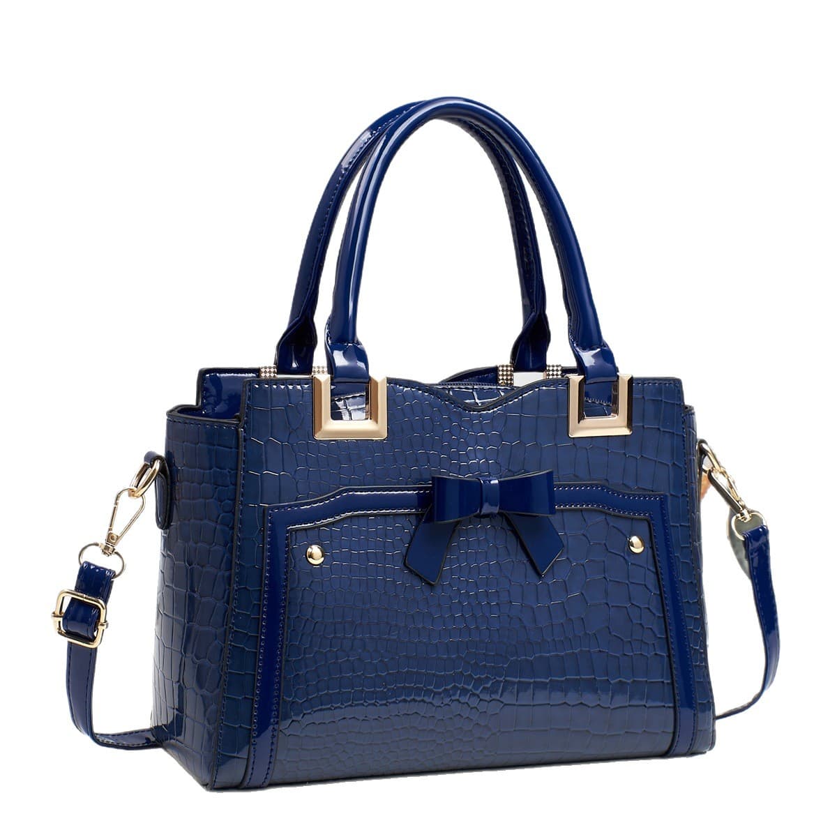 Conjunto elegante e sofisticado de bolsa tote e carteira para mulheres com grande capacidade. 10